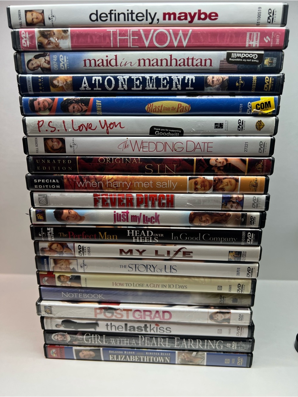 Movie Collection Lot of 20 Romance and Comedy DVD Movies